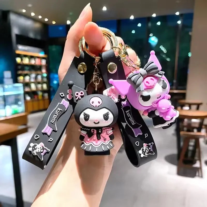 Kuromi Krew Mischief 3D Silicone Keychain