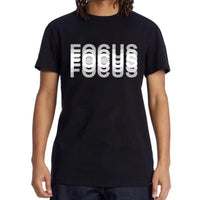 Hard to Focus Phrase Short Sleeved T-shirt - Bear Hugs