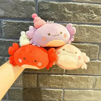 Kawaii Crab With Hat Plush Keychain