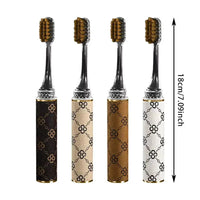 Lipstick Shaped Luxury Toothbrush Set