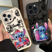 Disney Stitch Strawberry Case (For iPhones)