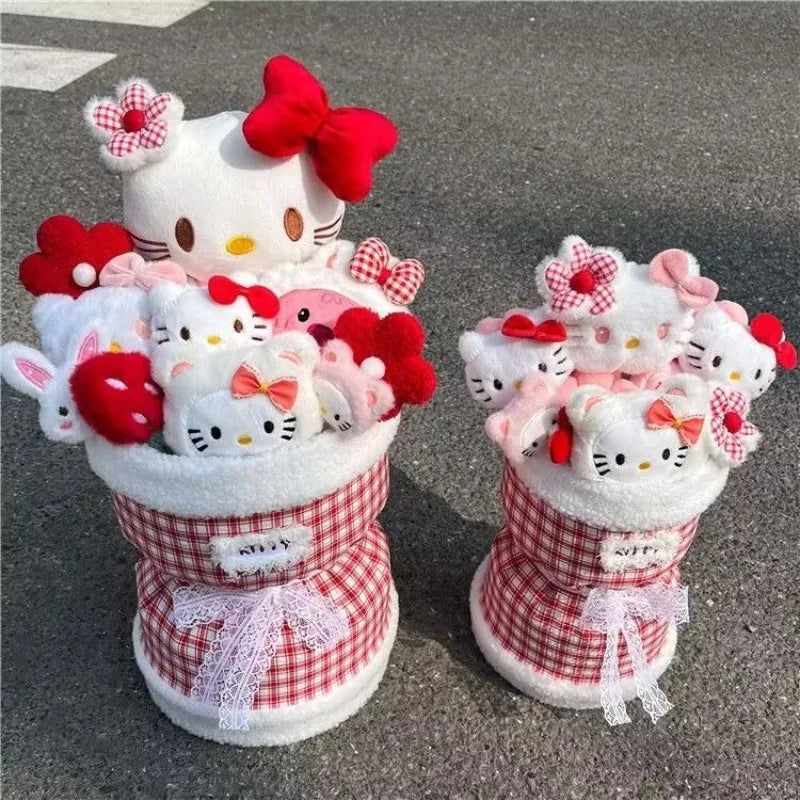 Sanrio Hello Kitty Gingham Plush Bouquet
