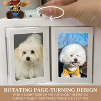 Carrousel de cadres photo rotatifs à 12 emplacements 