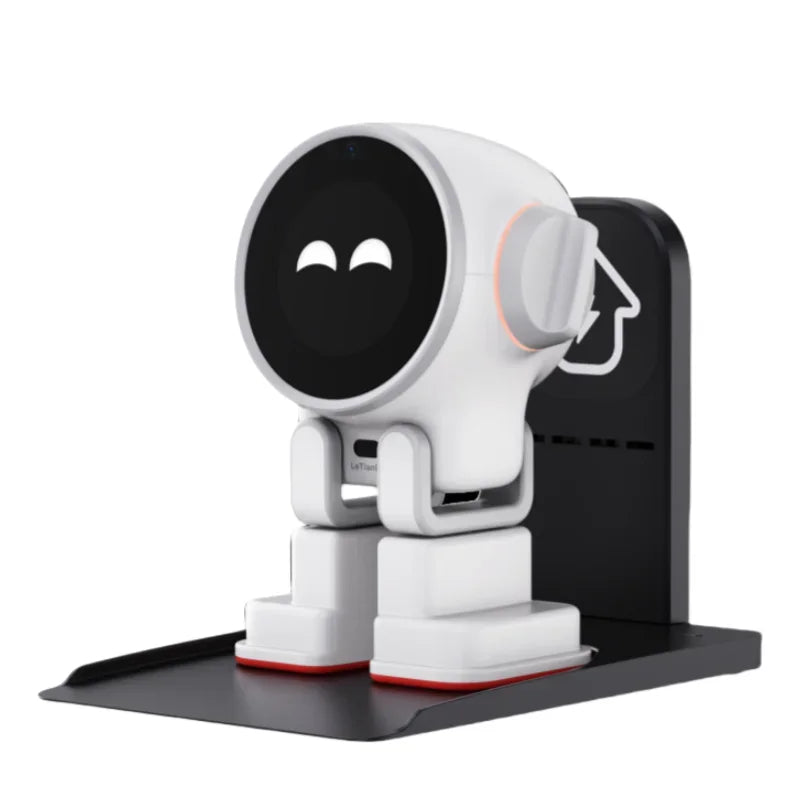 Original Letianpai Rux Robot Smart Companion Electron Ai Intelligent Automation Robot GPT Voice Fun Desktop Pet ai Robots White - Bear Hugs
