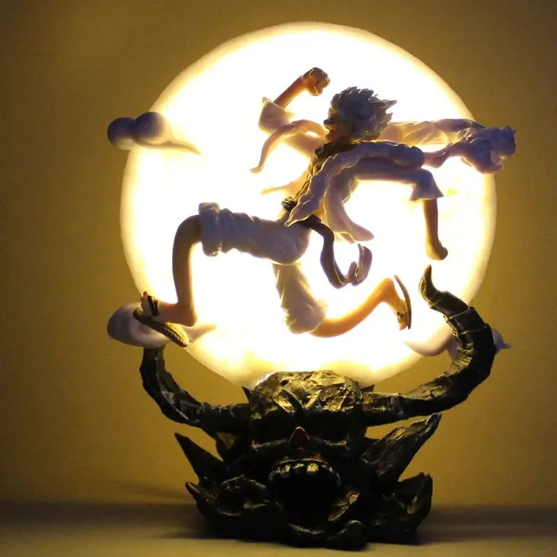 One Piece Gear 5 Glowing Lamp Luffy Figure (14 cm)