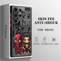 Deadpool vs Wolverine Matte Phone Case (For Samsung)