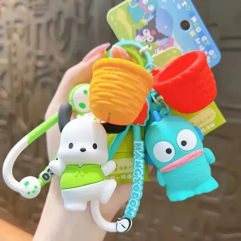 Porte-clés 3D Pot de graines Sanliou 