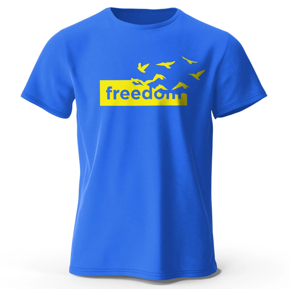 Freedom Letter Printed T-Shirt