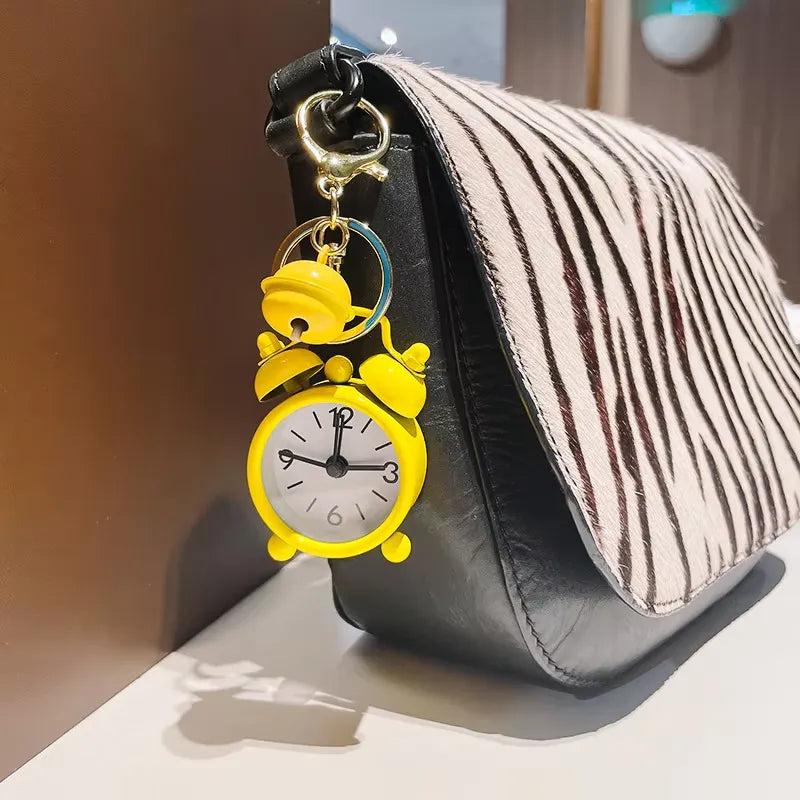 Creative Mini Alarm Clock Keychain