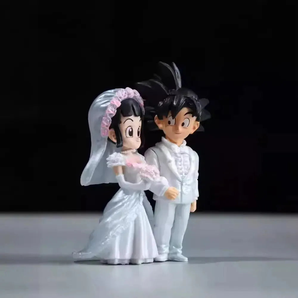 Dragon Ball Z Goku and Chi-Chi Wedding Action Figure (9 cm)