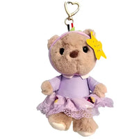 Cozy Frock Bear Plush Keychain