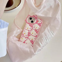 Hello Kitty White Pink Phone Case (For iPhones)