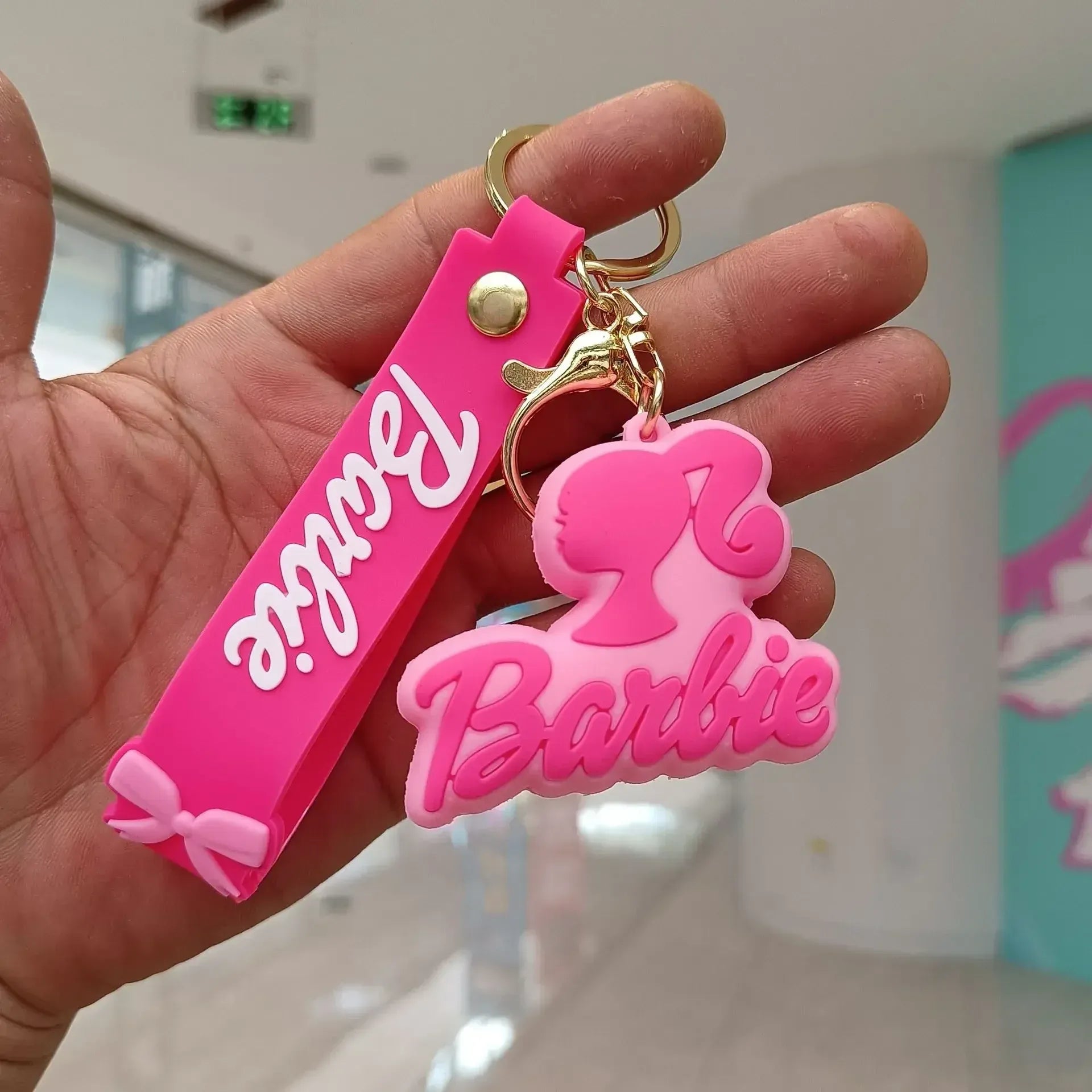 Pink Barbie 3D Keychain