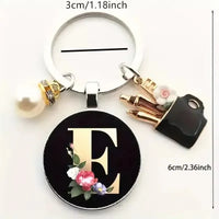 Personal Petal Premium Letter Keychain