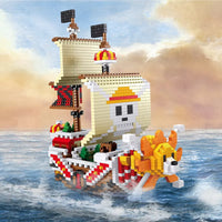 One Piece Pirate Ship 3D Model Building Blocks