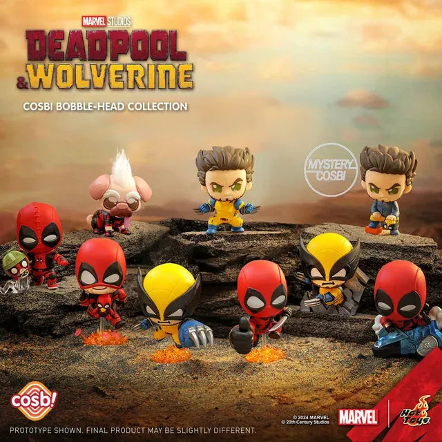 Deadpool vs Wolverine COSBI BobbleHead Figures