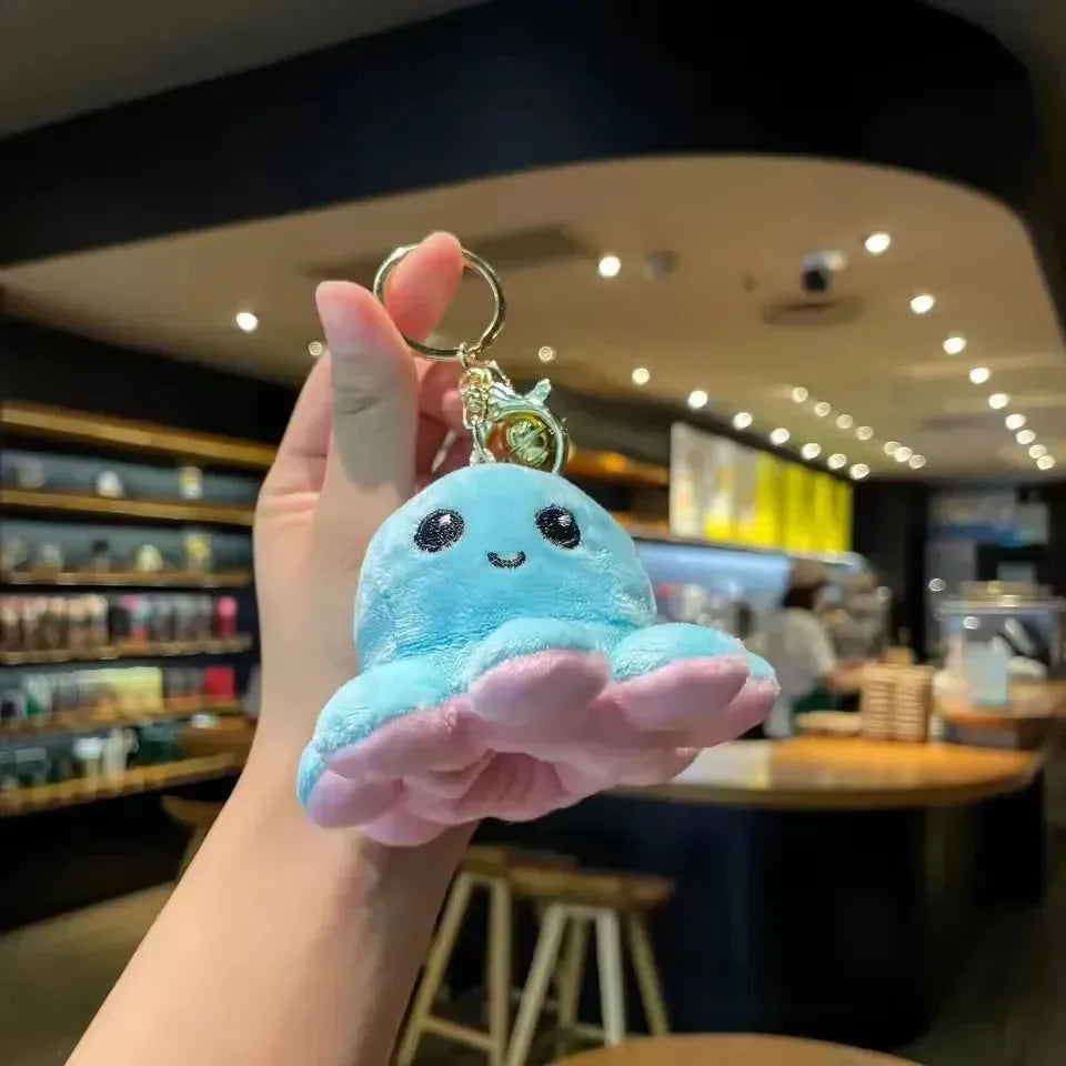 Reversible Moods Octopus Plush Keychain