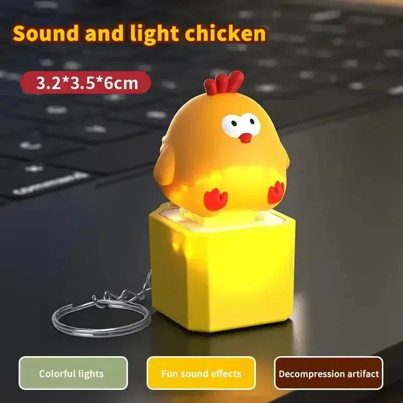 Press & Play Pals Sound & Light Keychain