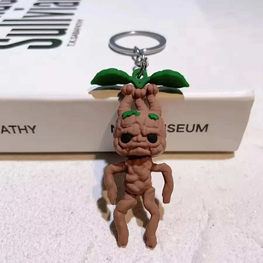 Shrieking Sprout Mandrake Root Keychain