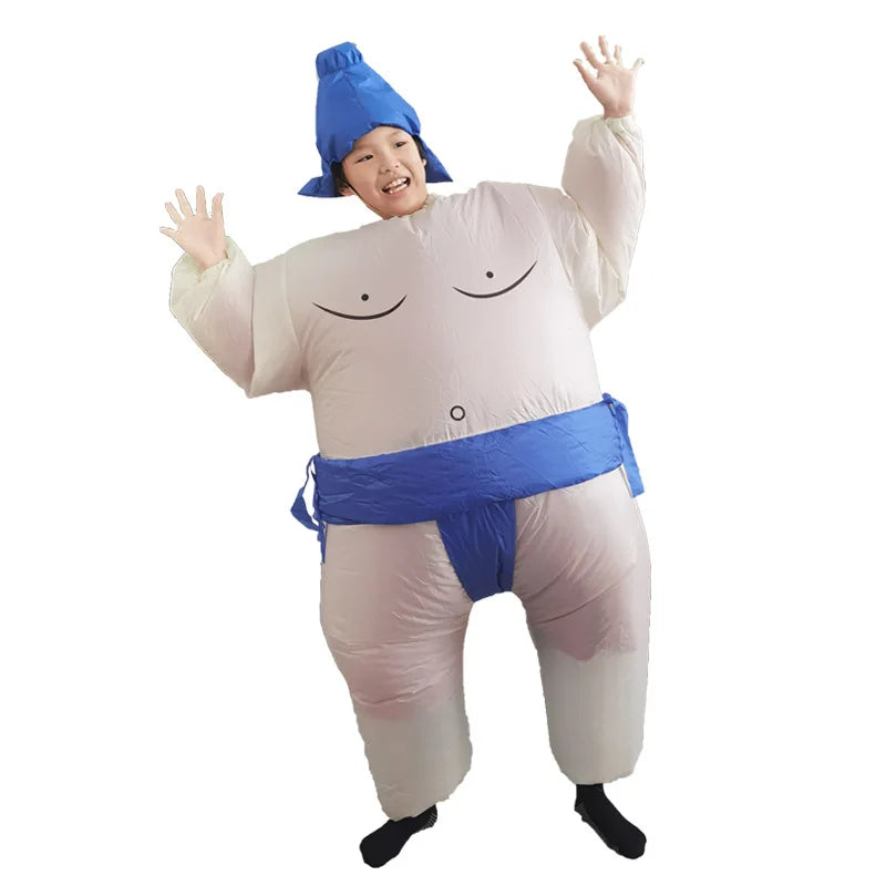 Sumo Wrestler Costume Inflatable Suit Blow Up Outfit Cosplay Party Dress for Kid and Adult - Bear Hugs