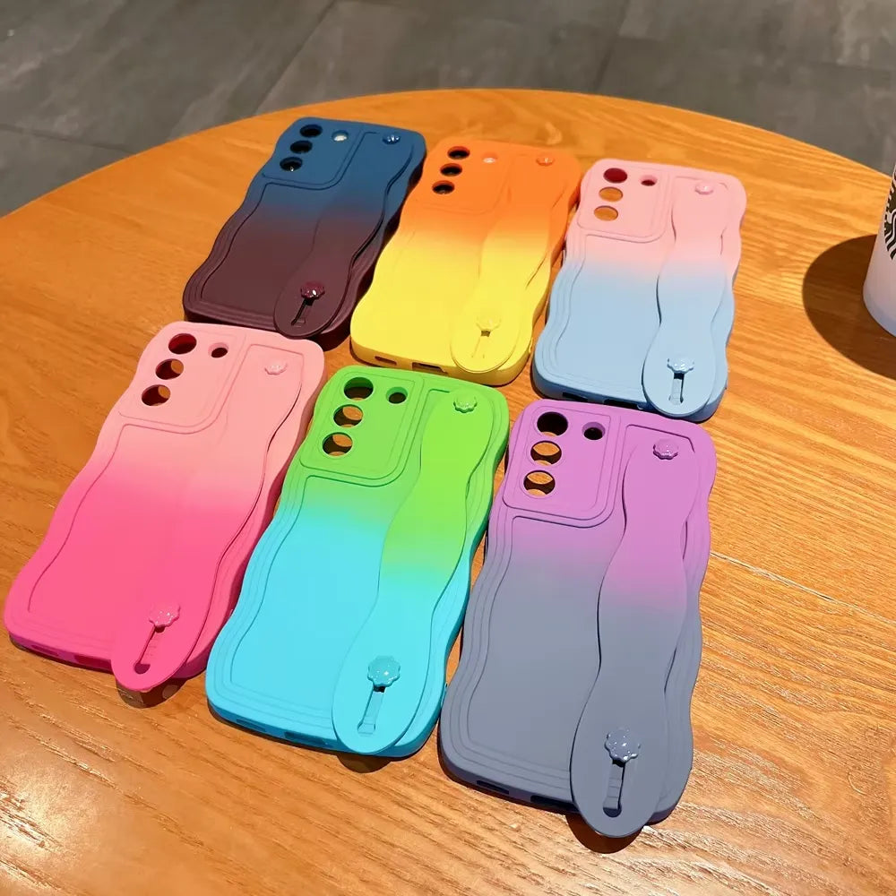 Curly Gradient Case (For Samsung)