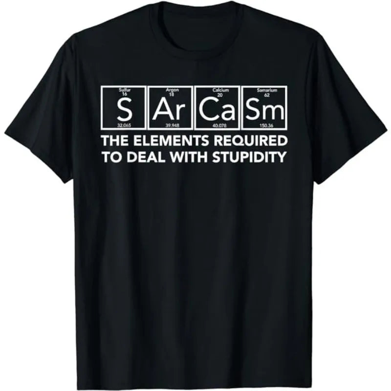 Sarcasm Elements Funny T-Shirt
