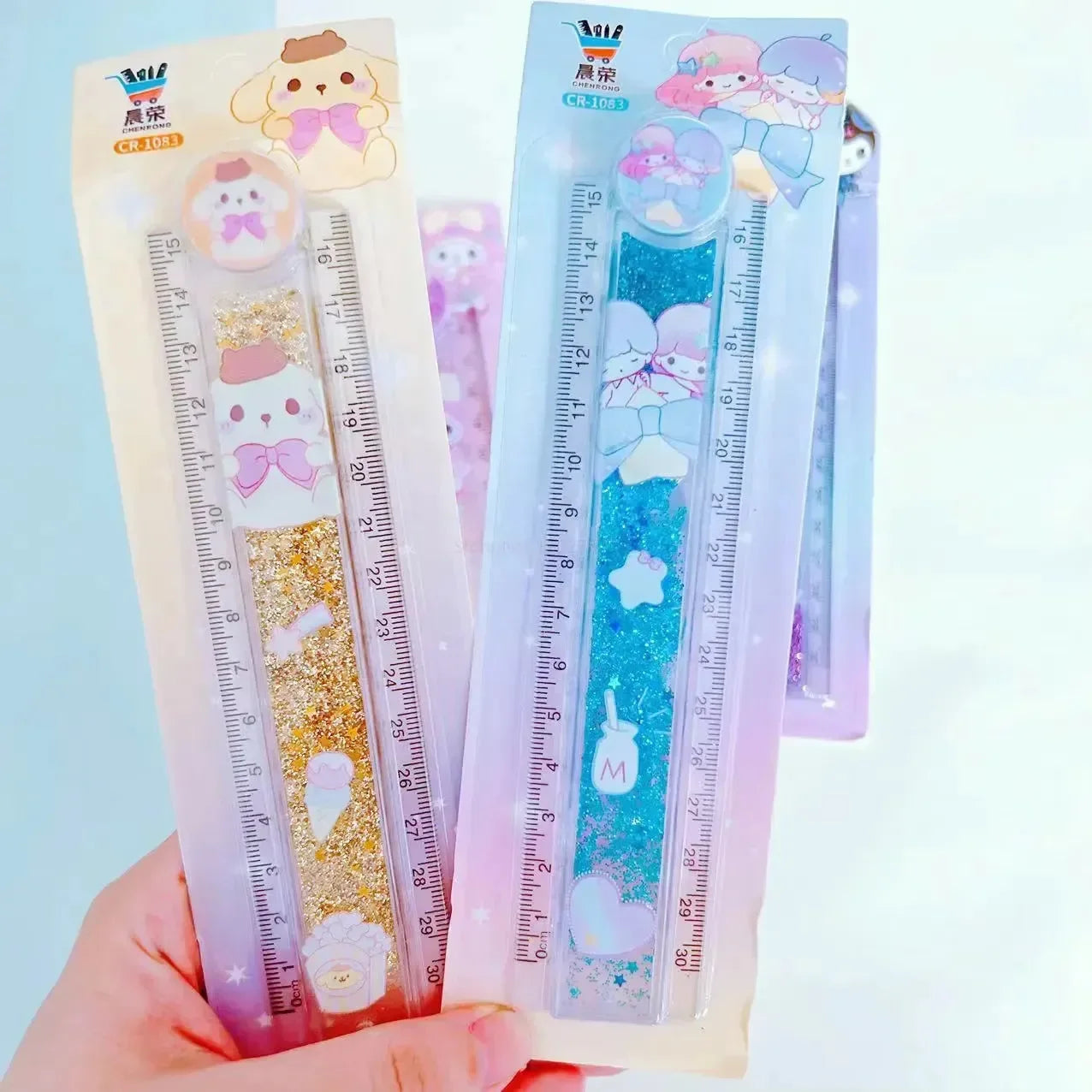 Kawaii Quicksand Sanliou Folding Ruler