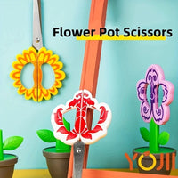 Creative Standing Flower Office Scissor Cute Stationery Scissors DIY Crafts Paper-Cutting Scissor School Supplies Desk Decor - Bear Hugs