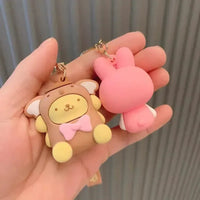 Sanliou Hoodie Cute Girl 3D Keychain