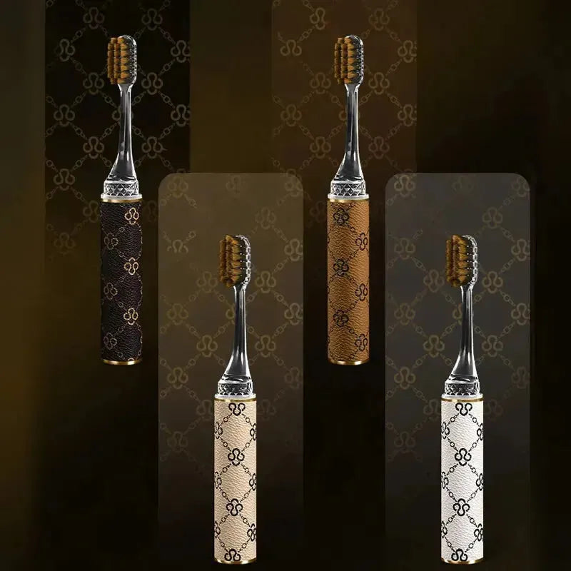 Lipstick Shaped Luxury Toothbrush Set