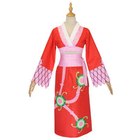 Anime Boa Hancock Cosplay Costumes Sexy Empire Red Kimono Dress Uniform Boa Hancock Earrings Halloween Costumes for Women Men - Bear Hugs