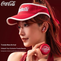 CoCa-Cola T13 Creative Bottle Cap Bluetooth Earphones ENC Call Noise Reduction 360° Stereo Sound Semi-In-Ear Wireless Earphones - Bear Hugs