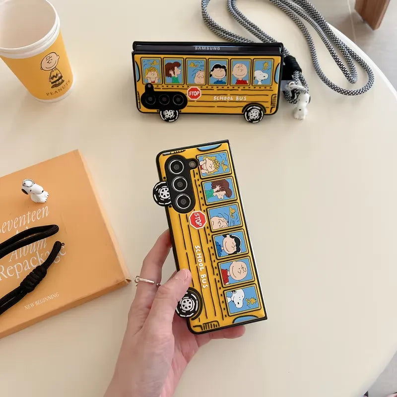 Snoopy Bus Case For Samsung Z Fold and Z Flip