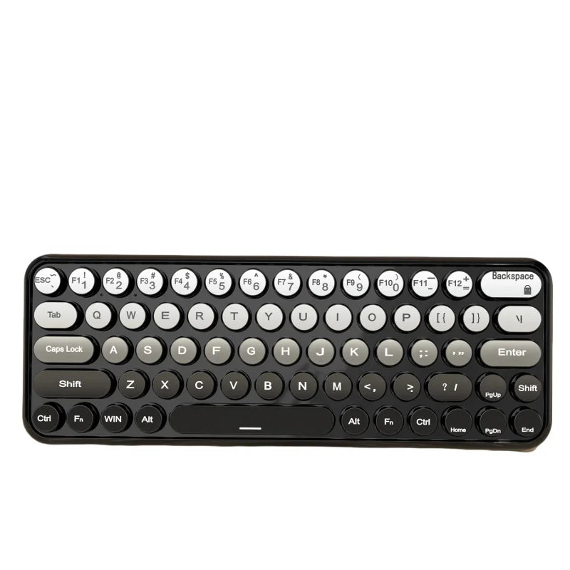 Ergonomic 2.4G Wireless Keyboard Mouse Combo 65 Keys Gradient Color - Bear Hugs