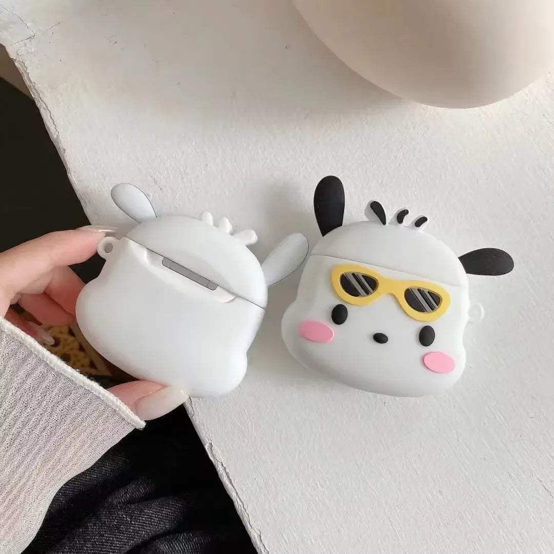 Pochacco Sunglasses Silicone AirPods Case