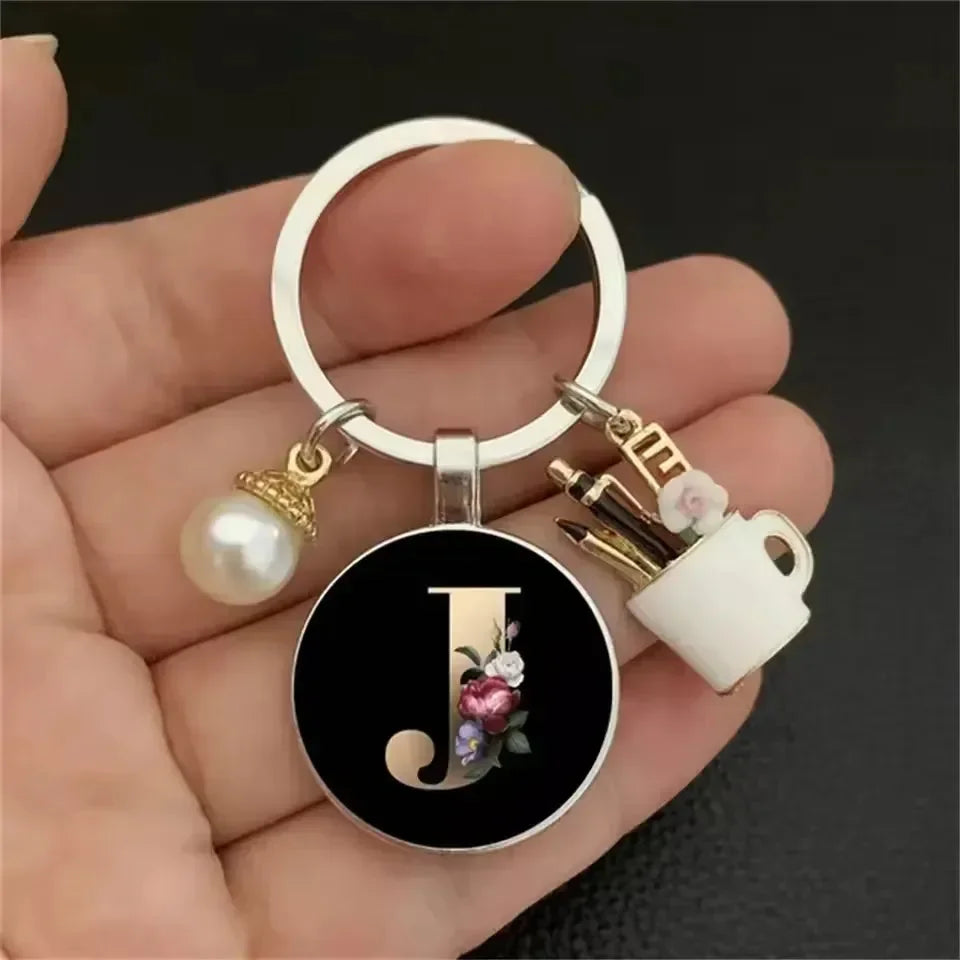 Personal Petal Premium Letter Keychain