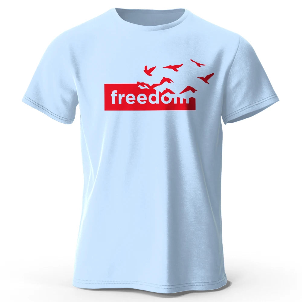 Freedom Letter Printed T-Shirt