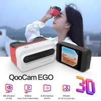 Kandao QooCam EGO 3D Stereo VR Camera 4K 60FPS 65 Inch Large Screen Waterproof 6-Axis Anti-Shake Digital Sports Camera - Bear Hugs