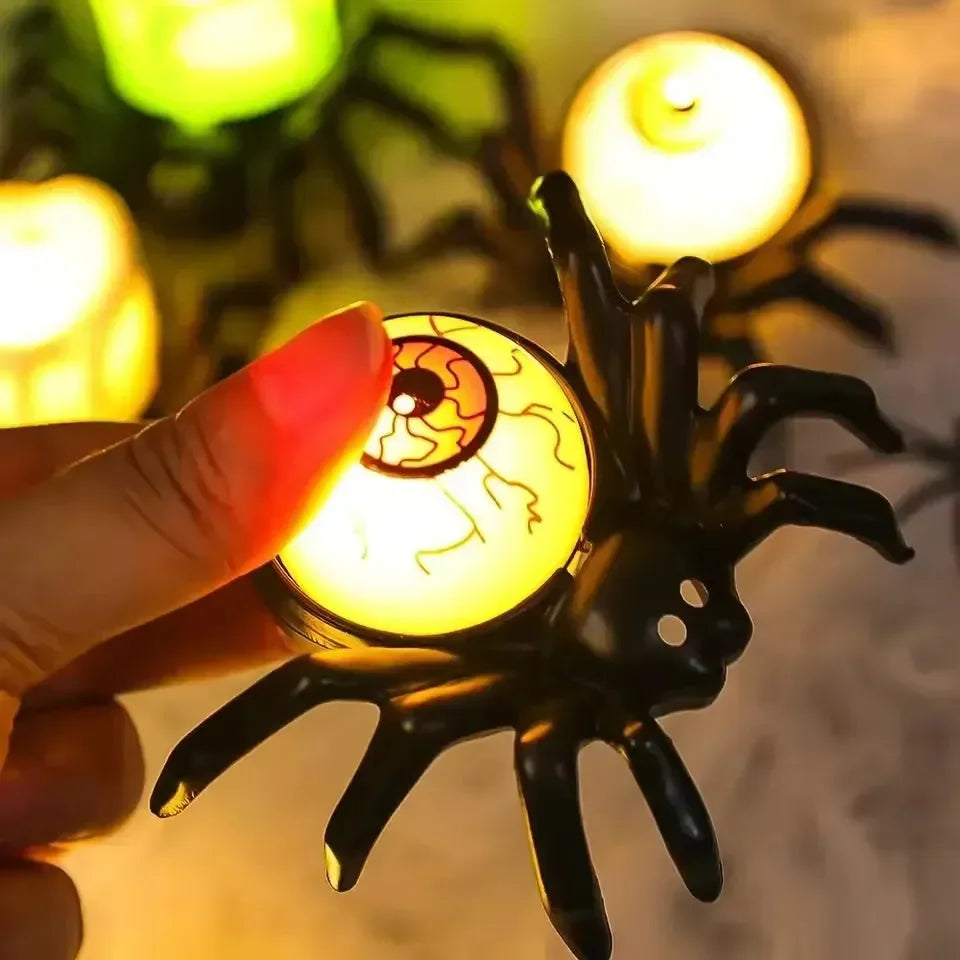 Spooky Spider Candle Night Lamp