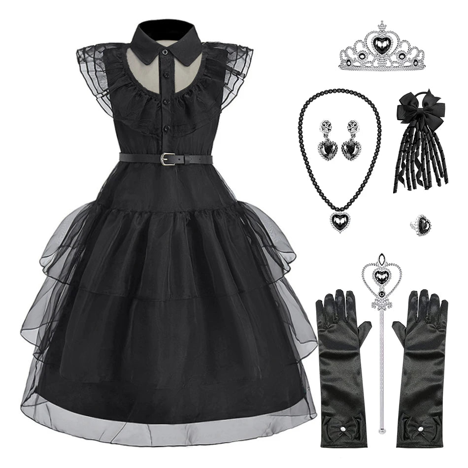 Wednesday Addams Princess Dress - Bear Hugs