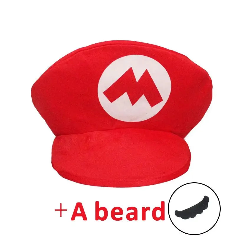 Super Mario Bros Cosplay Cap & Moustache