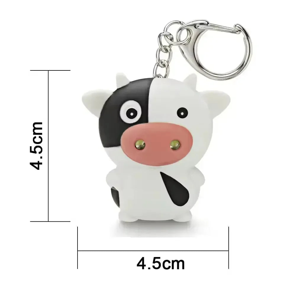 Porte-clés LED lumineux Cow-Orable