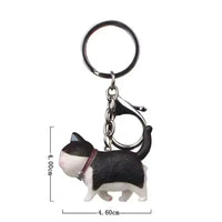 Happy Strides Walking Kitty Keychain