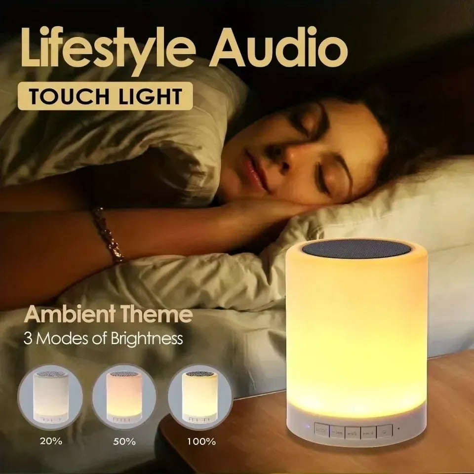 AuraWave Touch Control Bluetooth Speaker Lamp