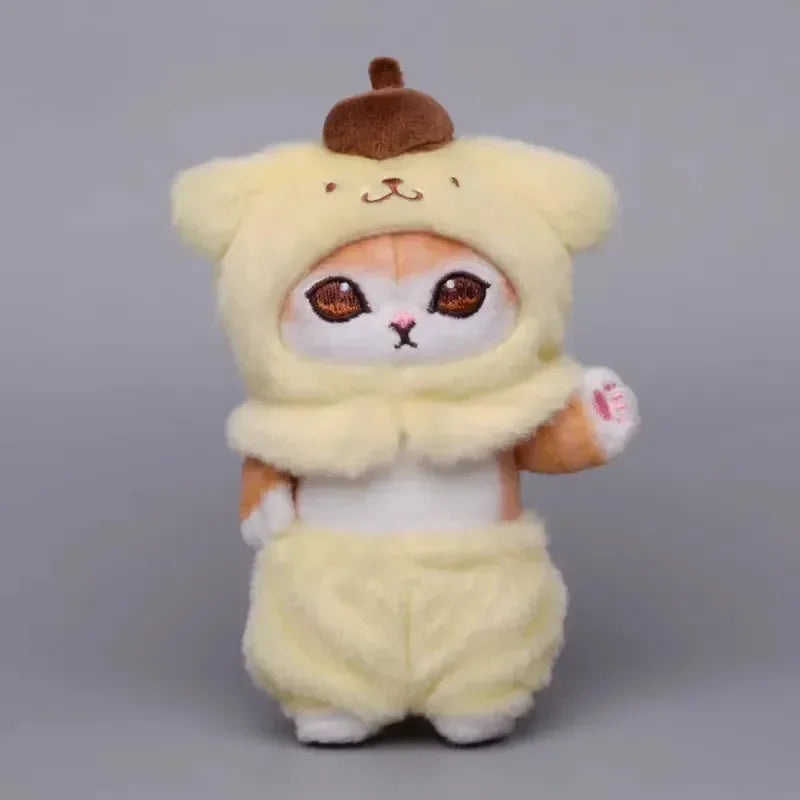 Porte-clés en peluche cosplay Mofusand x Sanliou 