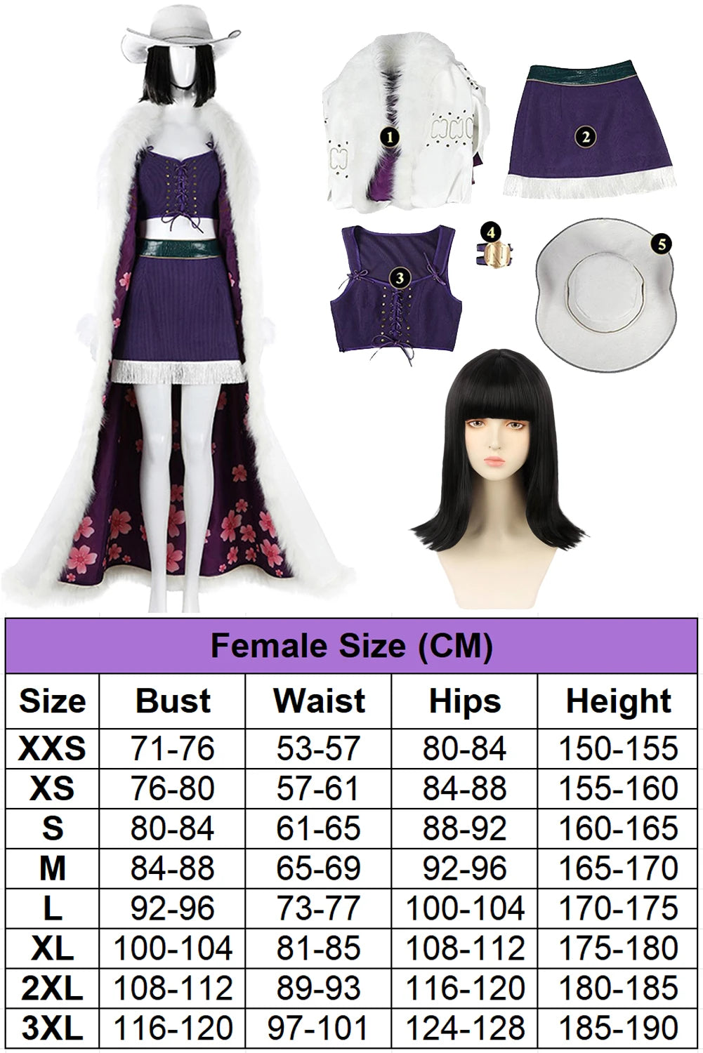 Fantasia Pirate Nico Robin Cosplay Wigs Hat Down Coat 2026 Live Action TV Pirate Disfraz Costume Women Halloween Carnival Cloth - Bear Hugs