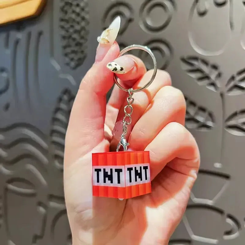 Minekraft Block Beacon LED Keychain