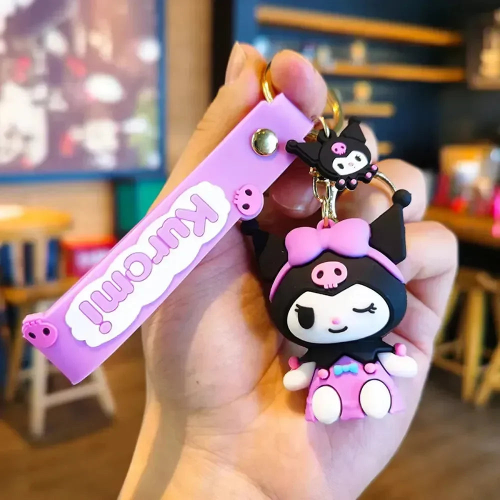 Kuromi Style Spree Silicone Keychain