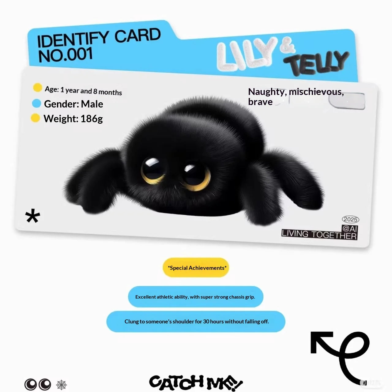 Kangjian Electrics Ai Spider Smart Robot Companion Robot Multi-Expression Emotional Conversation Indoor Intelligence Gifts - Bear Hugs