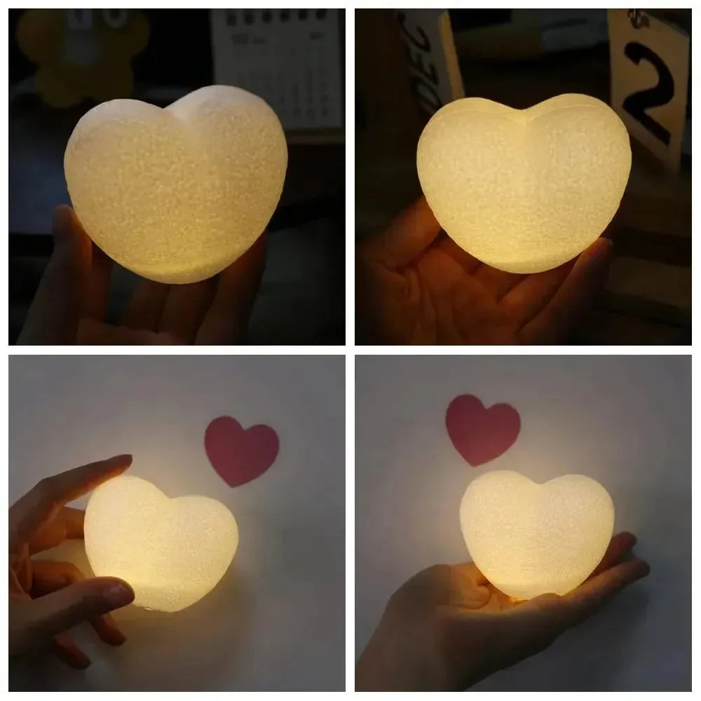 Love Spark 3D Heart Night Light